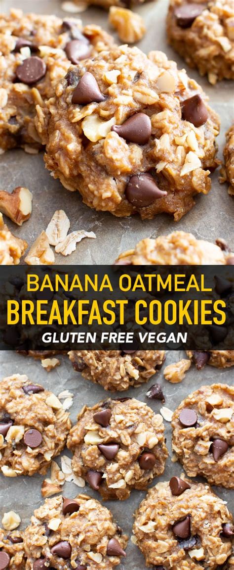 Add in oats and gently stir until all of the oats and bananas are mixed together and look like a thick cookie batter. Gluten Free Chocolate Chip Banana Oatmeal Breakfast ...