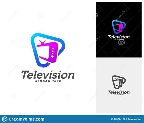 Media Tv Creative Logo Concepts Play Television Logo Design Abstract