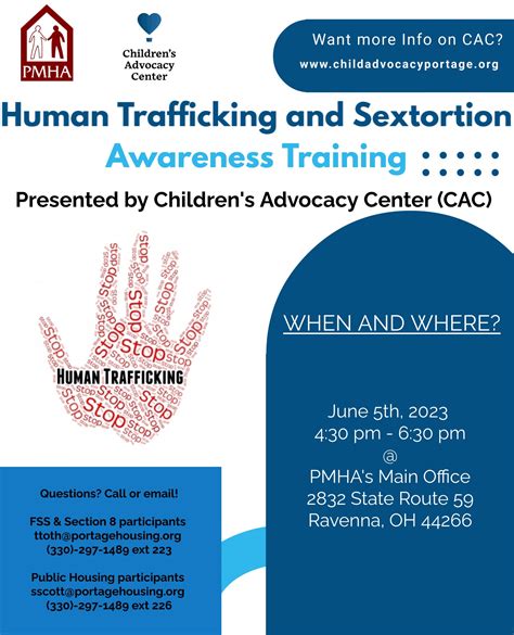 Human Trafficking And Sextortion Awareness Training Portage Metropolitan Housing Authority