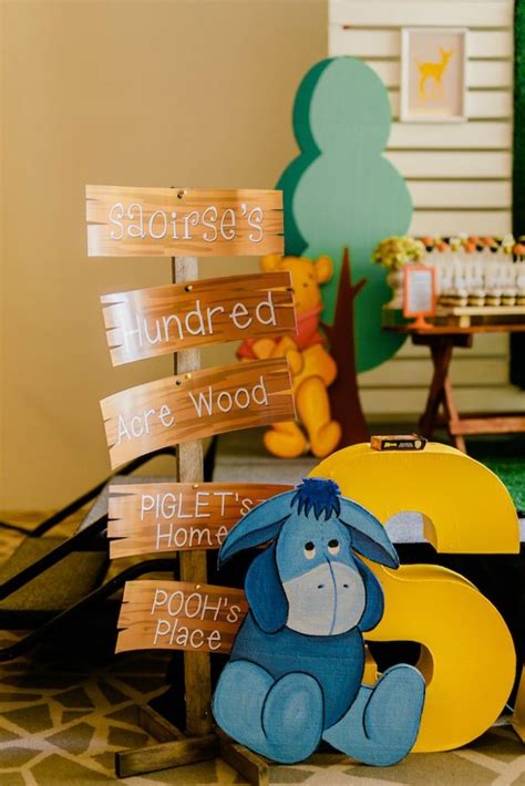 Karas Party Ideas Winnie The Pooh Hundred Acre Wood Birthday Party