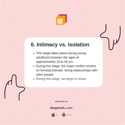 6 Intimacy Vs Isolation Deepstash