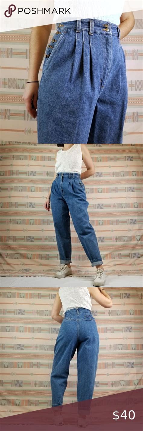 Sold⚡vintage 80s Pleated Jeans