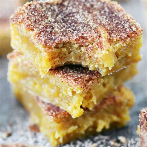 Brown Butter Snickerdoodle Blondies Recipe The Gunny Sack