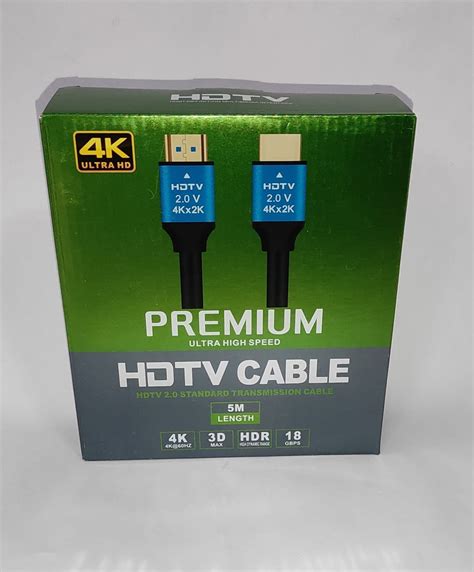 Cable Hdmi A Hdmi 20 5 M 5m Calidad 5mt 5 Metros 4k Full Hd