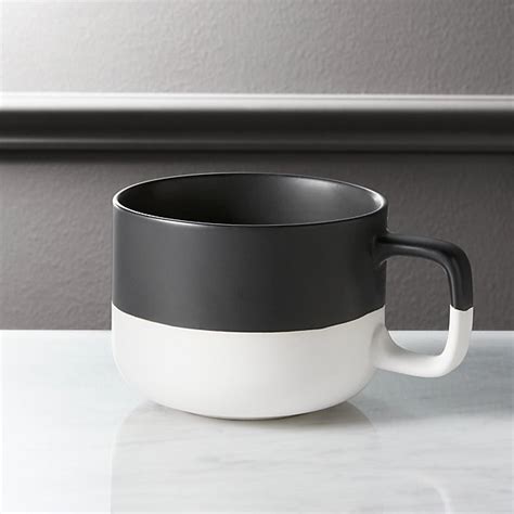 Dip Black And White Coffee Mug Reviews Cb2