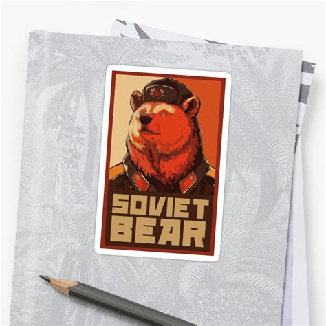 Soviet Bear Stickers By Pixeldagger Redbubble