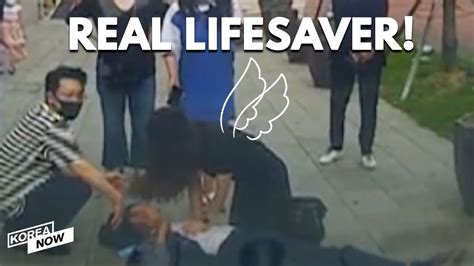 Thats My Job Angelic Nurse Saves A Mans Life By Giving Cpr On Street Youtube