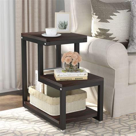 Tribesigns End Tables 3 Tier Chair Side Table Night Stand With Storage