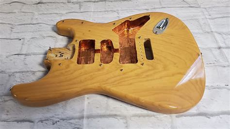 Gfs Stratocaster Ash Body Natural Finish Reverb