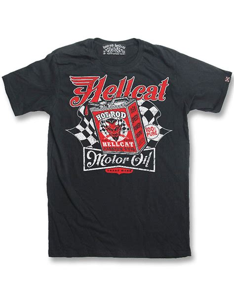 Motor Oil Racing Flags Männer T Shirt V Hotrod Hellcat Suicide Glam