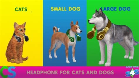 Headphone For Cats And Dogs By Cepzid At Simsworkshop Sims 4 Updates