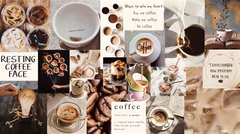 Aesthetic Coffee Collage Coffee Wallpaper Coffee Shop Aesthetic