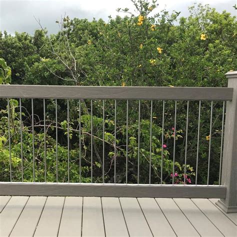 Cable railing incorporates a range in style of handrail, and railing material. NEW! Insta-Rail TUBE 36" Vertical Railing Infill Kit | Diy ...