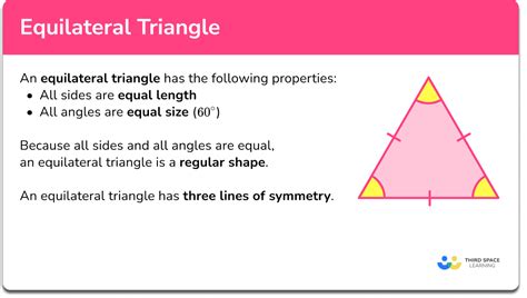 Equilateral Triangles Gcse Maths Steps Examples And Worksheet