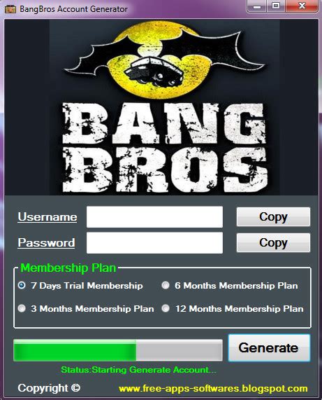 Bangbros Account Generator No Survey No Password Free ~ Free Apps
