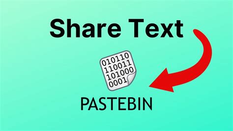 How To Use Pastebin To Share Text Youtube
