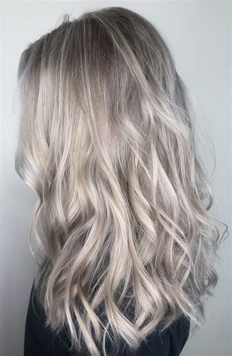Icy White Blonde Full Highlights By Stefanie Neutral Blonde Hair Ice Blonde Hair Blonde Hair