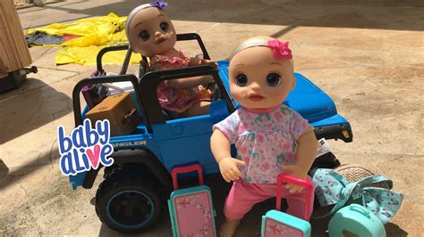 Baby Alive Real As Can Be Baby Twins Packing For Camping Youtube