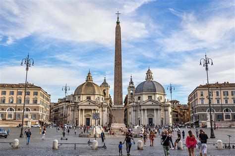 Piazza Del Popolo Square In Rome Photograph By Artur Bogacki Pixels