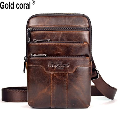 Meigardass Genuine Leather Men Messenger Bags Casual Business Small