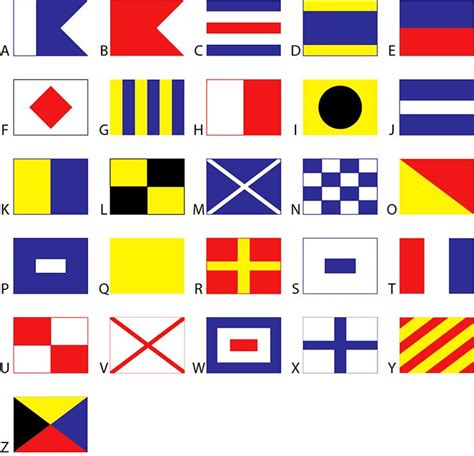 Nautical Flag Alphabet Water Water Everywhere Pinterest