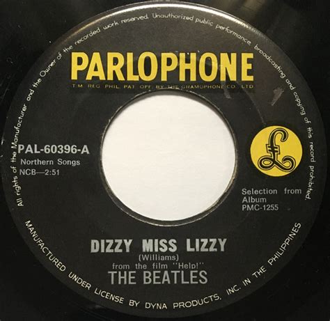 The Beatles Dizzy Miss Lizzy Youre Going To Lose That Girl Vinyl Discogs
