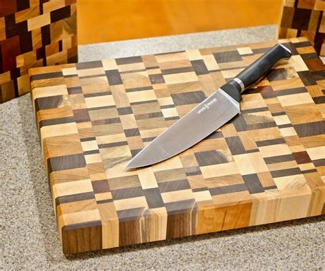 End Grain Cutting Boards From Scrap Wood How To 10 Steps With