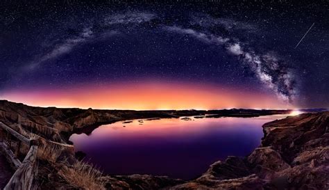 Landscape Bay Night Galaxy Water Nature Sky Long Exposure Milky