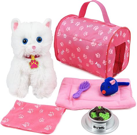 Not sure what food to choose? Click N' Play 8 Piece Doll Kitten Set and Accessories ...