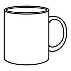 Hot chocolate mug coloring page | breakfast coloring pages, coloring pages of breakfast , printable. Mug Outline , Coffee Mug Clipart , Hot Chocolate Mug ...
