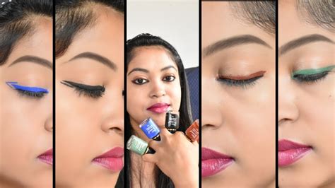 new shades blue heaven waterproof eyeliner review and swatches all 4 shades blue heaven