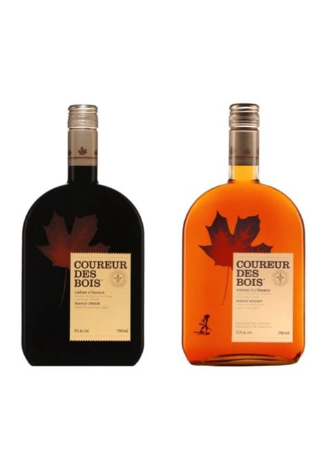 Duo Crème And Whisky Canadien Au Sirop Dérable Coureur Des Bois