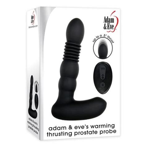 Adam And Eve S Warming Thrusting Remote Control Prostate Probe Black Sex Toys At Adult Empire