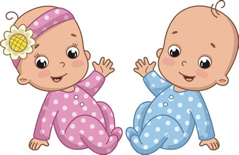 Little Boy And Girl Clipart
