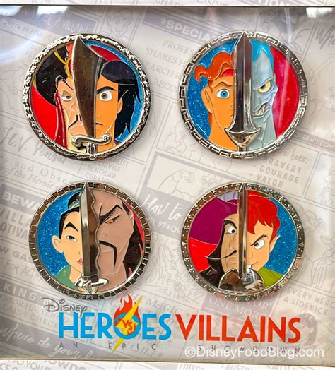 Photos Iconic Disney Heroes And Villains Meet In This Pin Collection Disney By Mark