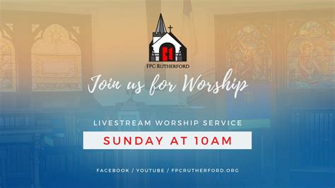 Sunday Worship At 10am Youtube