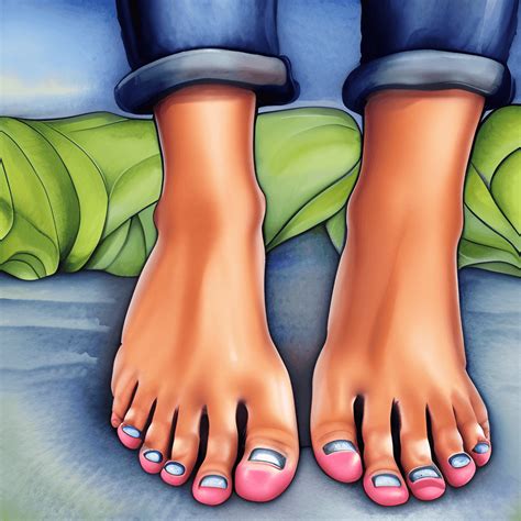 bare human feet with toenails · creative fabrica
