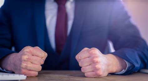 Premium Photo Angry Businessman With Closed Fists