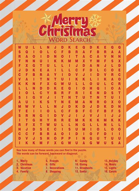 4 Best Free Printable Christmas Word Search Puzzles Pdf For Free At