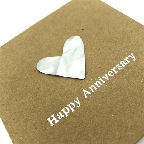 Personalised 10th Tin Anniversary Card Tenth Aluminium Heart Etsy Uk