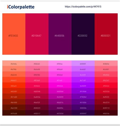 15 Latest Color Schemes With Purple And Dark Red Color Tone
