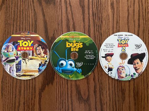 The 2000 Dvd Discs Of The 3 First Pixar Movies By Richardchibbard On