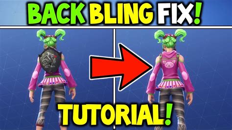 Fortnite Back Bling Fix How To Remove Your Back Bling With The