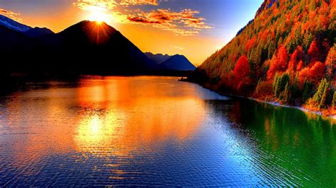 Beautiful Sunset Nature Landscape Wallpapers Hd Desktop