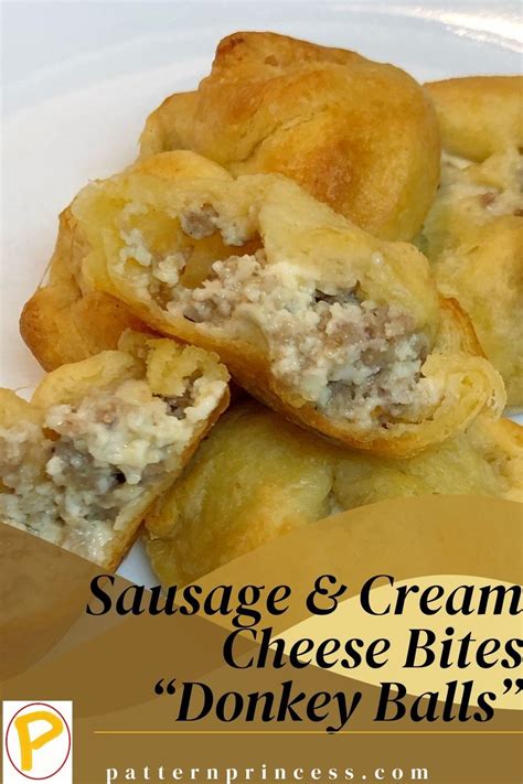 Sausage And Cream Cheese Bites Donkey Balls Appetizers Easy Finger Food