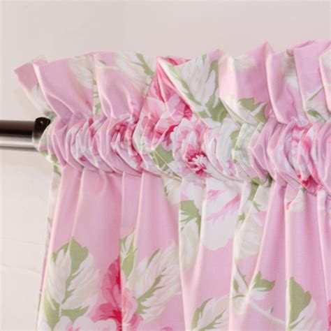 Curtain Panels Pair Pink Floral Shabby Chic Roses Shabby Chic Bedroom Furniture Shabby Chic