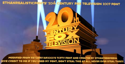 2007 20th Century Fox Tv Font By Ethan1986media On Deviantart