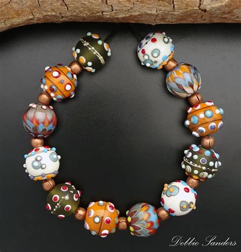 Handmade Lampwork Beads For Jewelry Supplies For Statement Necklace Bead Supplies Organic Beads