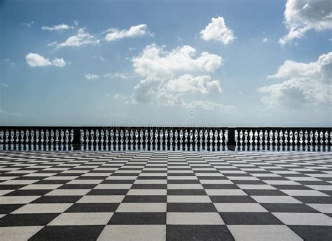 Checkered Floor In City Square Stock Photo Image Of Italy Square
