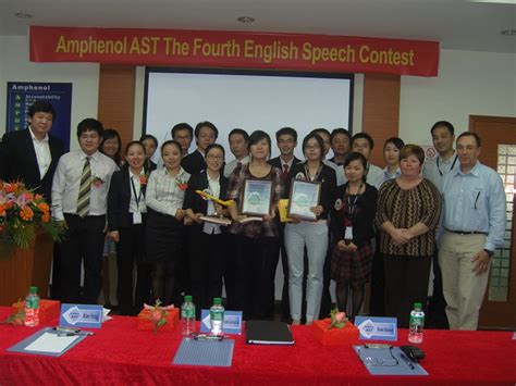 2010 11 08 The Fourth English Speech Contest Was Successfully Heldamphenol Assembletech